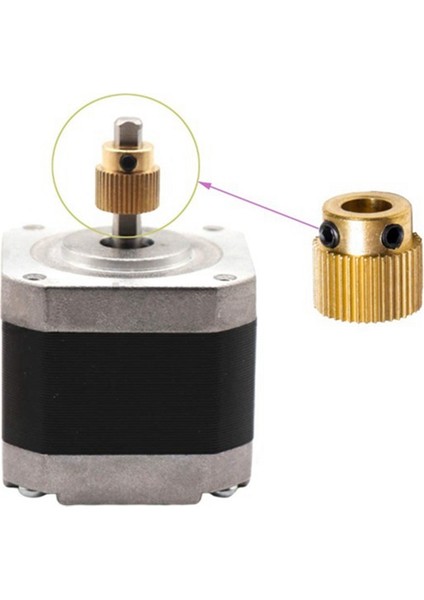 12PCS Mk7 Mk8 Ekstrüzyon Dişlisi 26 Diş Dişleri Pirinç Sürücü Dişli Besleme Dişli Tekerleği A8 Creality 3D Yazıcı Ekstrüder (Yurt Dışından) indirimleri