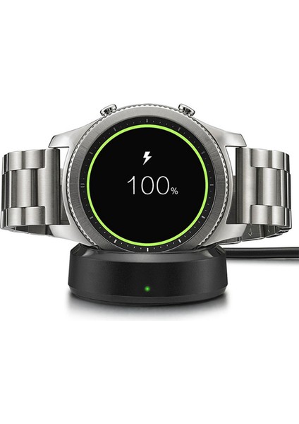 Samsung Gear S3 Frontier S2 Için Kablosuz Hızlı Şarj Cihazı Samsung Galaxy Watch Için Şarj Cihazı (Yurt Dışından) indirimleri