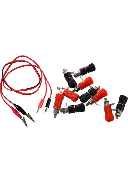 10 Adet 3 8mm Iplik 4mm Muz Fiş Soketi Bağlama Post Replasman Timsah Klips ile Muz Fiş Probu Kablo Testi Kurşun 90CM 3ft (Yurt Dışından) fiyatları