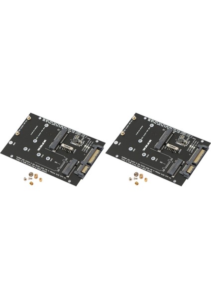 2x M 2 Ngff Msata SSD - 2 5inch Sata 3 0 Adaptör 2 Arada 1 Dönüştürücü Kartı Pc Dizüstü Bilgisayar Için (Yurt Dışından)