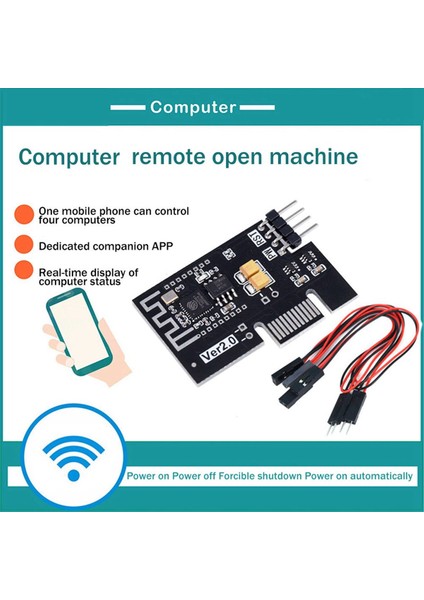 2x Masaüstü Bilgisayar Önyükleme Kartı Wifi Uygulama Uzaktan Kontrollü Anahtar Kart Bilgisayar Uzaktan Önyükleme Başlangıç Kartı (Yurt Dışından) modelleri