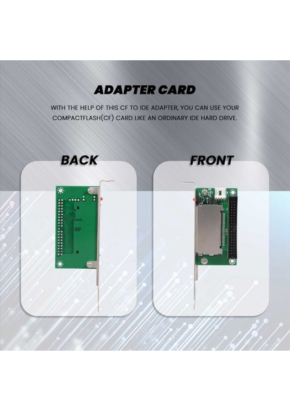 40 Pimli Cf Kompakt Flaş Kartı-3 5 Ide Dönüştürücü Adaptör Pcı Braketi Arka Panel (Yurt Dışından) modelleri