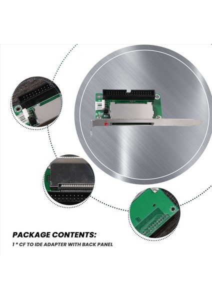 40 Pimli Cf Kompakt Flaş Kartı-3 5 Ide Dönüştürücü Adaptör Pcı Braketi Arka Panel (Yurt Dışından) indirimleri