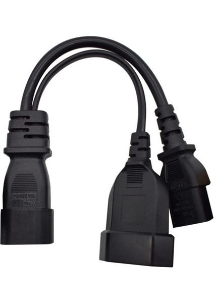 Y Tip Ayırıcı Güç Kablosu IEC320 3 Pin C14 - Erkek C13+2 Delik Ab 4 0mm Dişi Soket Ac Güç Kablosu (Yurt Dışından) modelleri