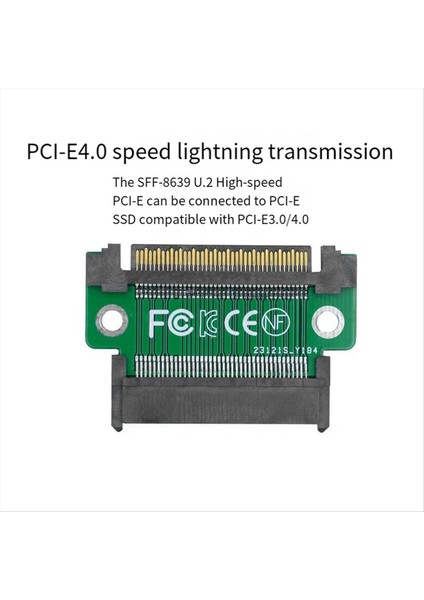 PCI-E-SFF8639 Erkek-Kadın SSD U 2 Uzatma Kartı SFF-8639 Çok Fonksiyonlu 8639 Erkek Ila Kadın Adaptör Kartı (Yurt Dışından) modelleri