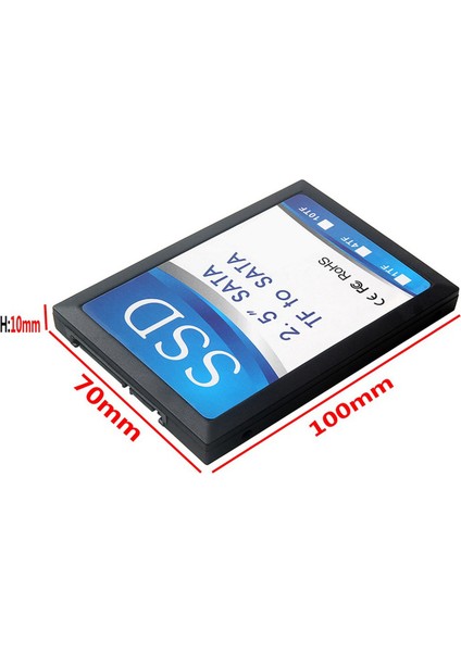 Mikro Sd&#39 Den Sata Grubuna Raıd Kartı Için 2x 2 5 Inç 4 Tf-Sata Adaptör Kartı Kendi Kendi Yapımı SSD Katı Hal Sürücüsü (Yurt Dışından) fırsatları