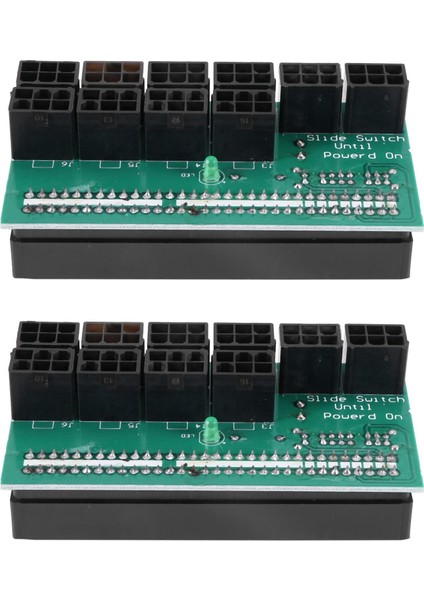 2x Breakout Board 1600W Ethereum Için Eth Zec Maden Sunucusu Güç Kaynağı Adaptörü Gpu Psu Psu 10X6PIN Hub Btc Madenciliği (Yurt Dışından)