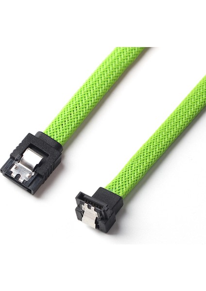 2 Pcs 50CM Sata 3 0 Iıı Sata3 7pın Veri Kablosu Diğer Açı 6gb/s SSD Kabloları HDD Sabit Disk Veri Kablosu Naylonlu Yeşil ve Siyah (Yurt Dışından) fırsatları