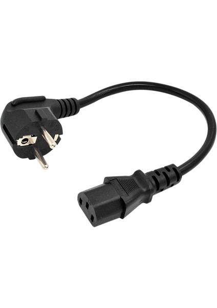 Ab Güç Kablosu Euro Tip F Schuko Fiş Iec C13 Pc Bilgisayar Monitörü Yazıcı Tv (0 6m Ab Fişi) Için Güç Kaynağı Kablosu (Yurt Dışından)