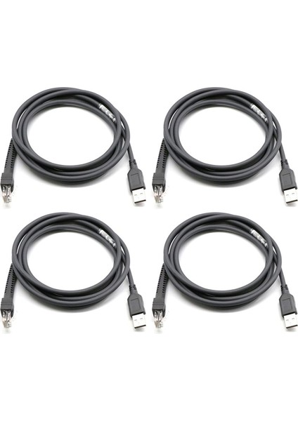 4x Tarayıcı Veri Kablosu LS2208 Ap LS4208 DS9208 Barkod Tarayıcı USB Bağlantı Noktası Veri Kablosu (Yurt Dışından)