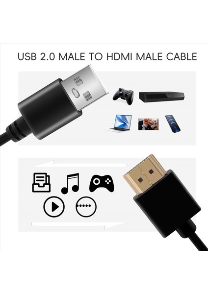 HDMI 1 4 Erkek - USB 2 0 Fiş Adaptör Konnektör Şarj Cihazı Dönüştürücü Kablosu (Yurt Dışından) fırsatları