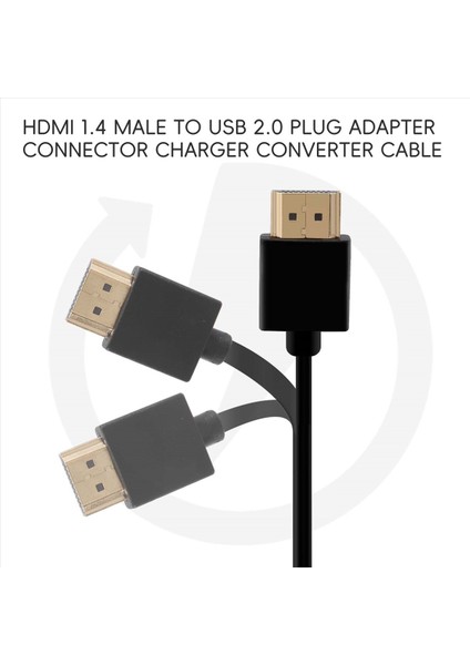 HDMI 1 4 Erkek - USB 2 0 Fiş Adaptör Konnektör Şarj Cihazı Dönüştürücü Kablosu (Yurt Dışından) indirimleri