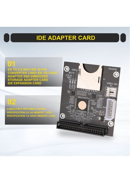 Sd - 3 5 Inç Ide 40 Pin Dönüştürücü Kart Ide Sd Kart Adaptörü SSD Gömülü Depolama Adaptör Kartı Ide Genişletme Kartı (Yurt Dışından) fırsatları