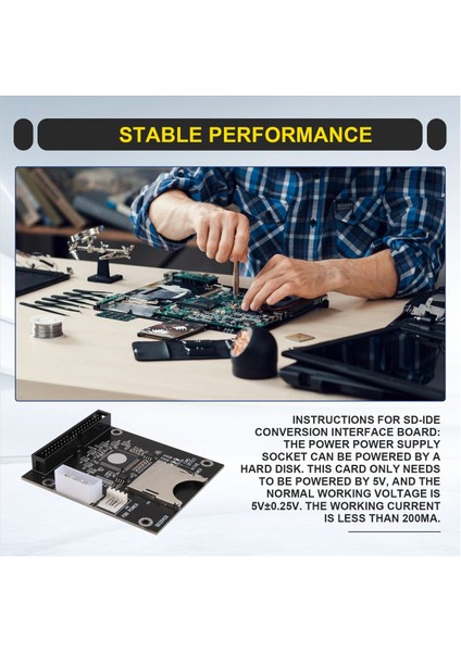Sd - 3 5 Inç Ide 40 Pin Dönüştürücü Kart Ide Sd Kart Adaptörü SSD Gömülü Depolama Adaptör Kartı Ide Genişletme Kartı (Yurt Dışından) indirimleri
