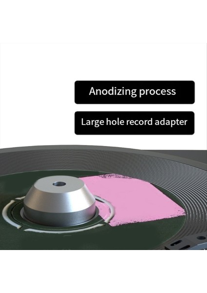 Audio Lp Vinil Turnattaşlar Metal Disk Sabitleyici Kayıt Oynatıcı Ağır Kelepçe Hifi Siyah (Yurt Dışından) indirimleri