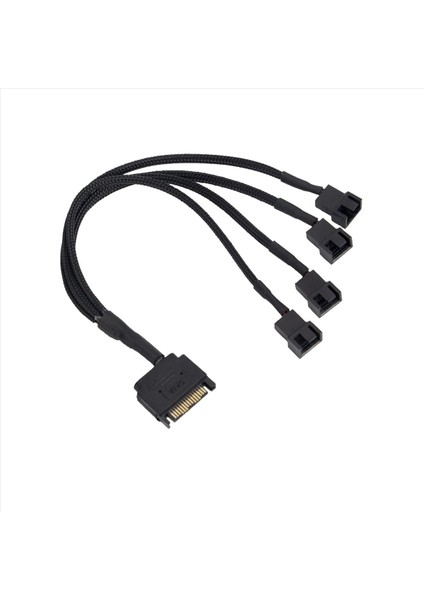 2x Soğutma Fan Adaptör Kablosu 15 Pin Sata Ila 4 x 3 Pin / 4 Pin Pmw 12V Pc Kasa Fan Güç Güç Kablosu 15 Pın Sata (Yurt Dışından) fiyatları