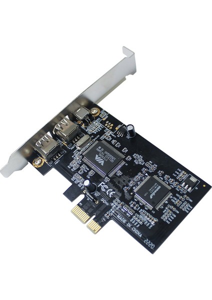 PCI-E-1394 Firewire Kartı Pcı-Ex1-Ieee 1394 3 Portlu Firewire Kartı Destek 1440X1080 Çözünürlük 0 8m 1394 Kablo ile (Yurt Dışından) modelleri