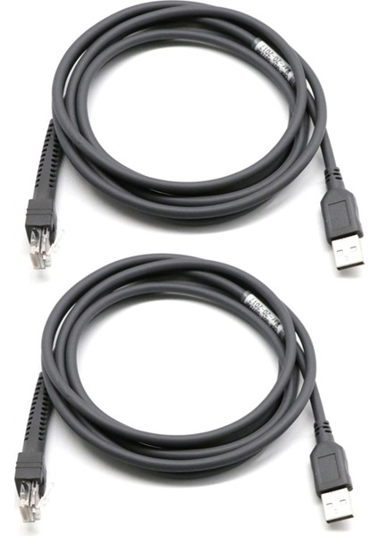 2x Tarayıcı Veri Kablosu LS2208 Ap LS4208 DS9208 Barkod Tarayıcı USB Bağlantı Noktası Veri Kablosu (Yurt Dışından)