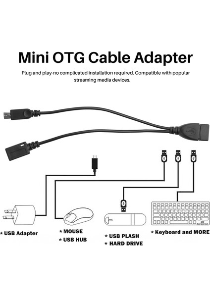 4 Paket Mini Otg Kablo Adaptörü Akış Çubukları Vb (Yurt Dışından) fırsatları