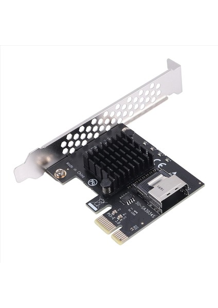 Pcıe Rıser Kartı Pcıe 1x-Mını Sas Sf SFF-8087 Sata3 0 6gbps Adaptör Kartı Sabit Sürücü Sabit Sürücü Genişleme Kartı Chia Madencilik (Yurt Dışından)