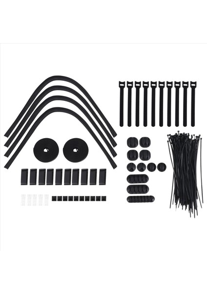 152 Pcs Kablo Yönetimi Kablosu Organizatör Kiti Kendi Kendine Yapışkan Kablo Organizatör Klipsleri Kablo Kılıfları Yönetim Klipsleri (Yurt Dışından)