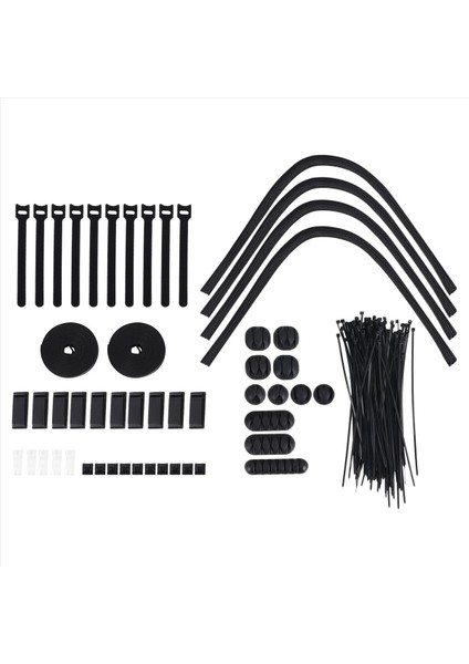 152 Pcs Kablo Yönetimi Kablosu Organizatör Kiti Kendi Kendine Yapışkan Kablo Organizatör Klipsleri Kablo Kılıfları Yönetim Klipsleri (Yurt Dışından) fiyatları