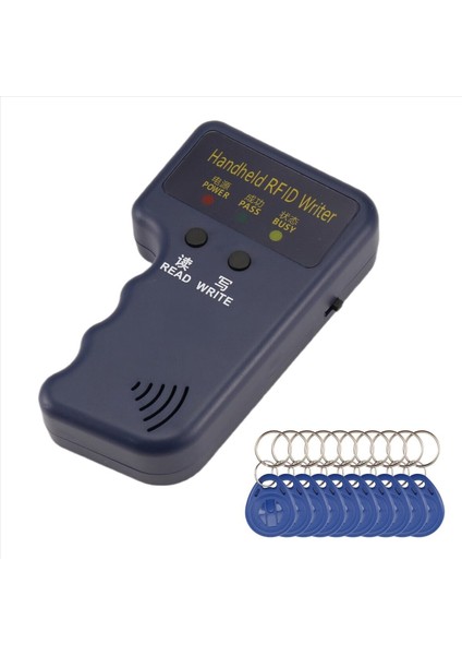Handheld 125KHZ Rfıd Okuyucu Yazar Çapanleyici Fotokopi Makinesi Yükseltme Kimliği Kartı Kloncu Programcısı 10 Adet Yeniden Yazılabilir Kartlarla (Yurt Dışından) modelleri