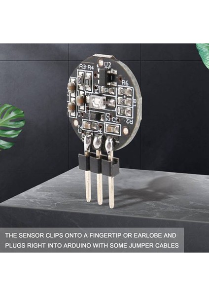 2x Darbe Sensörü Kalp Hızı Sensörü Kalp Beat Pulsesensor Arduino Ahududu Pi Siyah ve Kırmızı (Yurt Dışından) fırsatları