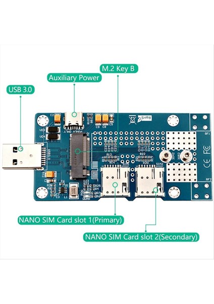 Ngff (M 2) - USB 3 0 Adaptörüne Çift Nano Desteği 3g/4g/5g/lte Modülü Masaüstü Bilgisayarlar Için Uygun (Yurt Dışından) modelleri