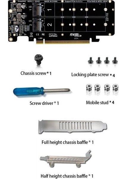 Pcıe 4 0 Çift Diskli PCIEX16-M 2 M-Key Nvme SSD Genişletme Kartı 4 Nvme M 2 M Keafi 2280 Ssd&#39 Yi (Yurt Dışından) fiyatları