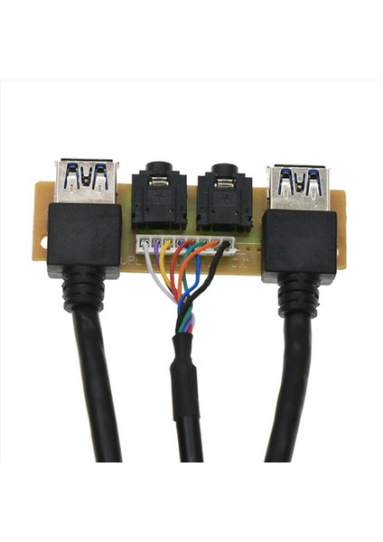 2pcs 60CM Ön Kılıf Paneli Usb3 0+Usb3 0+Hd Audio Jack Bağlantı Noktaları G/ç Kartı+Dahili Tel USB Çerçeve Hattı Kasa Uzatma Hattı (Yurt Dışından) fiyatları