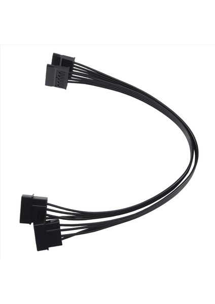 Molex Ide 4 Pin Erkek To 15 Pin Dişi Sata Güç Dönüştürücü Bağdaştırıcı Kablosu Sabit Sürücü HDD SSD Güç Uzatma Kablosu 2 Paket (Yurt Dışından)