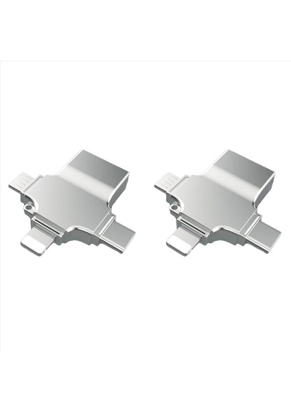 2x Sd Kart Okuyucu Mikro Kart Adaptörü 4 Arada 1 USB 3 0 Mikro Sd-Usb Kardreader Usb&#39 Ye Apple Arayüzü Için USB Otg Adaptador (Yurt Dışından)