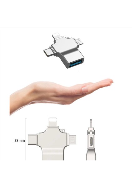 2x Sd Kart Okuyucu Mikro Kart Adaptörü 4 Arada 1 USB 3 0 Mikro Sd-Usb Kardreader Usb&#39 Ye Apple Arayüzü Için USB Otg Adaptador (Yurt Dışından) fiyatları