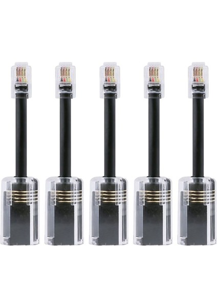 5pcs Telefon Kablosu Detangler Rj9 4P4C 360 Derece Genişletilmiş Döner Dönen Anti-T-Anti-Tone Telefon Kablosu Kablosu Kablosu (Yurt Dışından) indirimleri