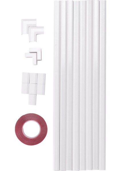 Tek Korsan Kanal Kablosu Kapatıcısı - Cmc -03 Kordon Kapağı Duvar Kablo Yönetim Sistemi - 125 Inç Kablo Hider Yarış Yolu Kiti (Yurt Dışından)