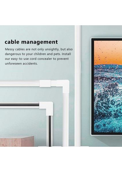 Tek Korsan Kanal Kablosu Kapatıcısı - Cmc -03 Kordon Kapağı Duvar Kablo Yönetim Sistemi - 125 Inç Kablo Hider Yarış Yolu Kiti (Yurt Dışından) fırsatları