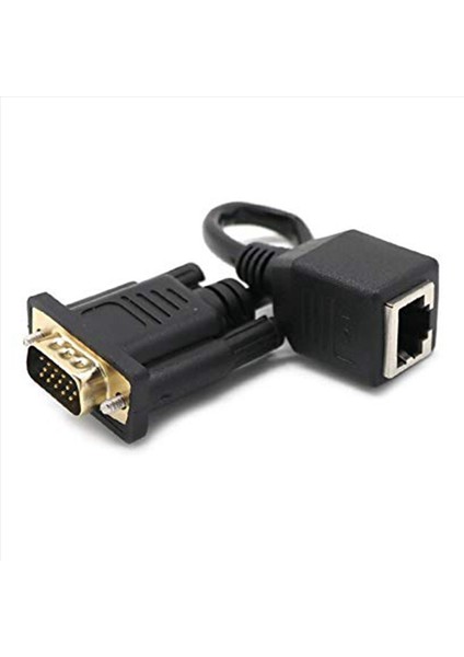 2x VGA - RJ45 Adaptör Ağ Kablosu - VGA Ağ Kablosu Bağlayıcı Monitörü Ağ Kablosu Konnektörüne VGA Extender (Yurt Dışından) fırsatları