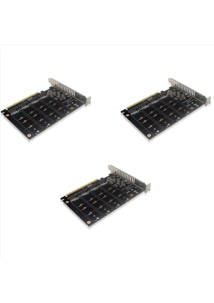3x PH44 Nvme 4 Disk Dizi Kart Pcıe Sinyal Bölünmüş Dizi Kartı (Yurt Dışından)