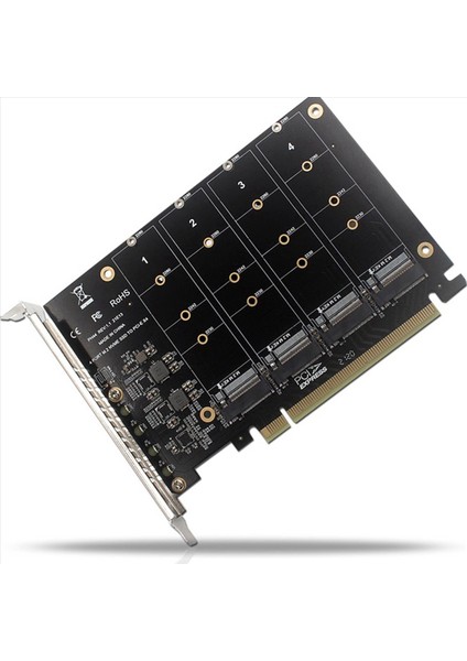 3x PH44 Nvme 4 Disk Dizi Kart Pcıe Sinyal Bölünmüş Dizi Kartı (Yurt Dışından) modelleri
