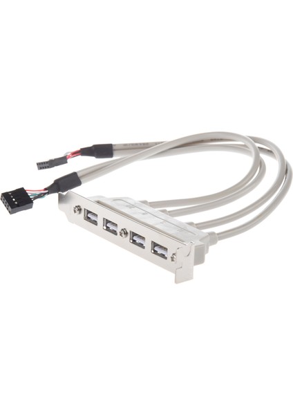 2x Ana Pano 4 Port USB 2 0 Ila 9 Pin Başlık Braketi Uzatma Kablosu (Yurt Dışından) fiyatları