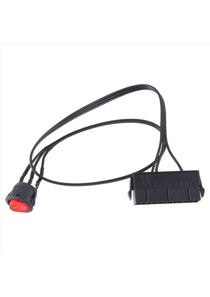 50CM Kablo Bakır Teneke Tel 24 Pimli Dişi Atx Psu Pc Güç Kaynağı Marş Test Cihazı Açma/kapama Anahtarı ile Jumper&#39 I Başlatın (Yurt Dışından) fiyatları