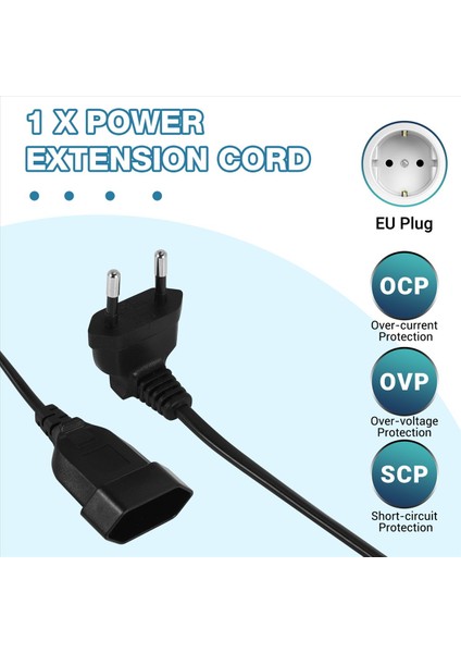 Europea 90 Derece Erkek Fişe Pc Bilgisayar Pdu Için (0 3m) (Yurt Dışından) indirimleri