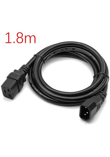 Güç Uzatma Kablosu IEC320 C14 - C19 Dönüşüm Güç Kablosu Ups Ana Bilgisayar Ups Güç Kaynağı (1 8m) (Yurt Dışından) fiyatları