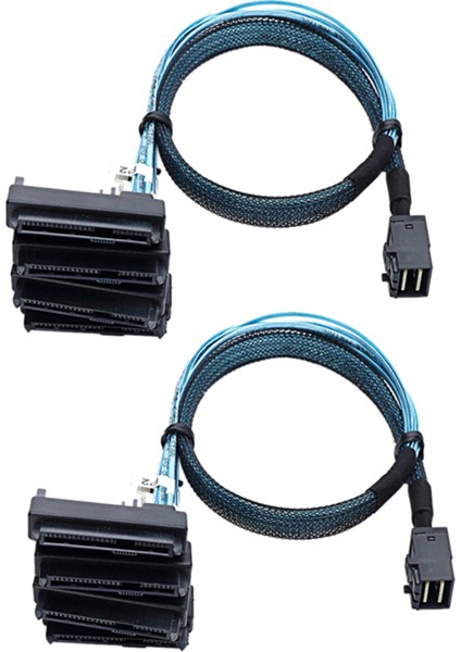 2x Mini Sas SFF-8643 Ila 4X29PIN SFF-8482 Sabit Disk Sunucu Kablosu 3 33TF/1M (Yurt Dışından)