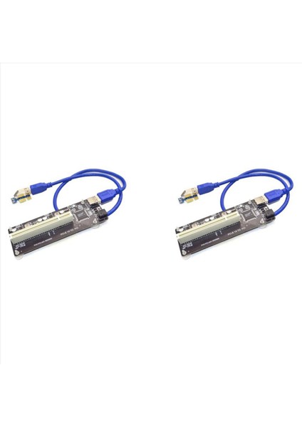 2x Pcıe Pcı-E Pcı Express X1-Pcı Riser Kart Otobüs Kartı Yüksek Verimlilik Adaptör Dönüştürücü USB 3 0 Kablo Masaüstü Pc Için (Yurt Dışından)