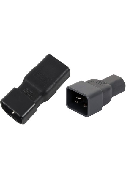 1 Pcs Pdu Ups Güç Iec Male C14 To Dıne C19 Adaptör ve 1 Pcs Bej Renk Iec 320 C13 - C20 Ac Adaptör (Yurt Dışından)