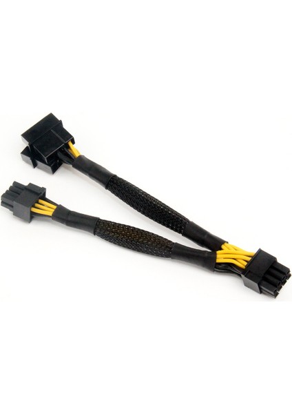 Çift 4pin Ide Molex-Gpu Çift 8pin (6+ 2) Pin Güç Kaynağı Kablosu Pcı-E Pcı Express Grafik Video Ekran Kartı Adaptörü (Yurt Dışından) modelleri