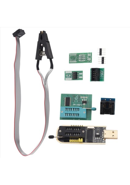 1set CH341A 24 25 Serisi Eeprom Flash Bıos USB Programcı+Soıc8 Sop8 Test Klibi+Spı Flash 1 8V Adaptör+Sop8 Soıc8 Ila Dıp8 (Yurt Dışından) fiyatları