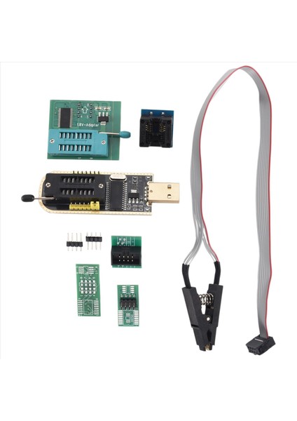 1set CH341A 24 25 Serisi Eeprom Flash Bıos USB Programcı+Soıc8 Sop8 Test Klibi+Spı Flash 1 8V Adaptör+Sop8 Soıc8 Ila Dıp8 (Yurt Dışından) modelleri
